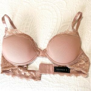 34B Pepper Laid Back Lace Bra Sienna Rose